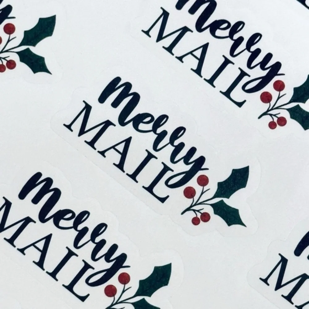 20 Merry Mail Stickers